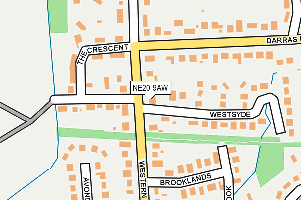 NE20 9AW map - OS OpenMap – Local (Ordnance Survey) NE20 9AW map - OS OpenMap – Local (Ordnance Survey)