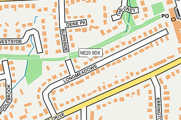 NE20 9DX map - OS OpenMap – Local (Ordnance Survey) NE20 9DX map - OS OpenMap – Local (Ordnance Survey)