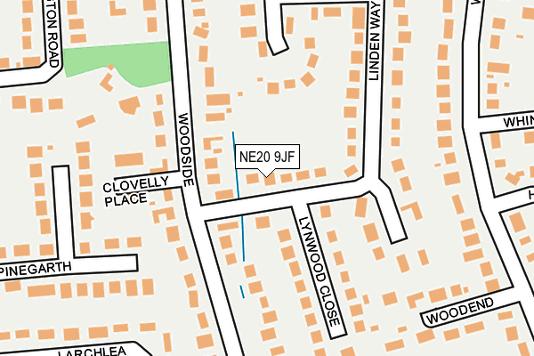 NE20 9JF map - OS OpenMap – Local (Ordnance Survey) NE20 9JF map - OS OpenMap – Local (Ordnance Survey)