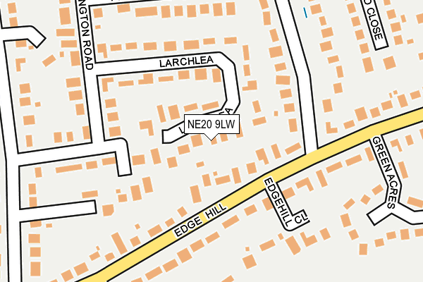 NE20 9LW map - OS OpenMap – Local (Ordnance Survey) NE20 9LW map - OS OpenMap – Local (Ordnance Survey)