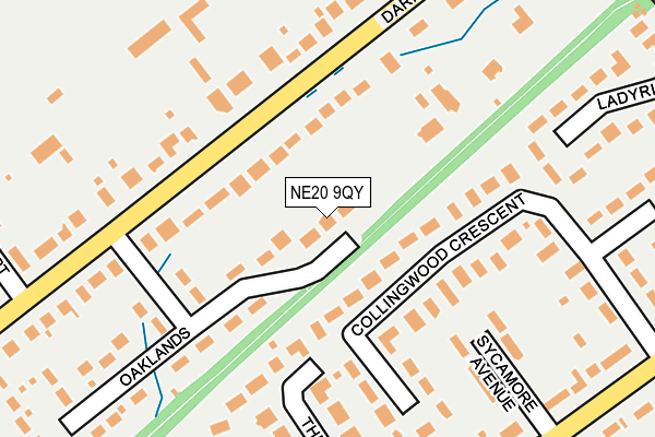 NE20 9QY map - OS OpenMap – Local (Ordnance Survey)