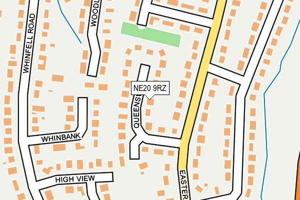 NE20 9RZ map - OS OpenMap – Local (Ordnance Survey) NE20 9RZ map - OS OpenMap – Local (Ordnance Survey)
