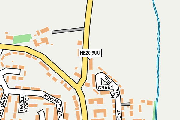 NE20 9UU map - OS OpenMap – Local (Ordnance Survey) NE20 9UU map - OS OpenMap – Local (Ordnance Survey)