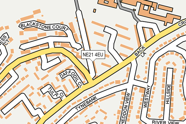 NE21 4EU map - OS OpenMap – Local (Ordnance Survey) NE21 4EU map - OS OpenMap – Local (Ordnance Survey)