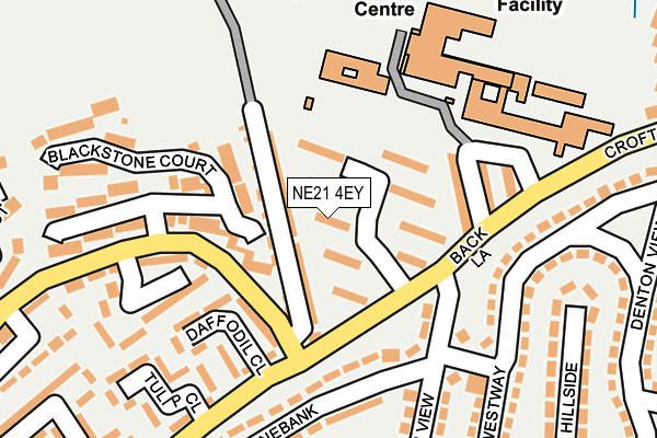 NE21 4EY map - OS OpenMap – Local (Ordnance Survey) NE21 4EY map - OS OpenMap – Local (Ordnance Survey)