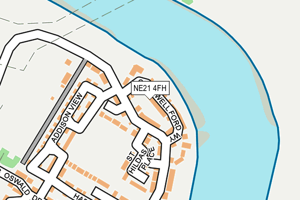 NE21 4FH map - OS OpenMap – Local (Ordnance Survey) NE21 4FH map - OS OpenMap – Local (Ordnance Survey)