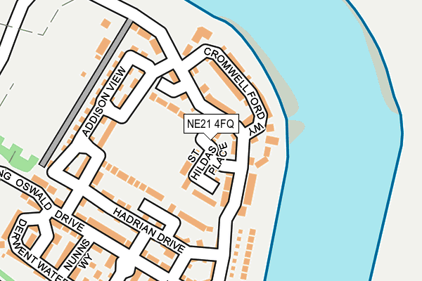 NE21 4FQ map - OS OpenMap – Local (Ordnance Survey) NE21 4FQ map - OS OpenMap – Local (Ordnance Survey)