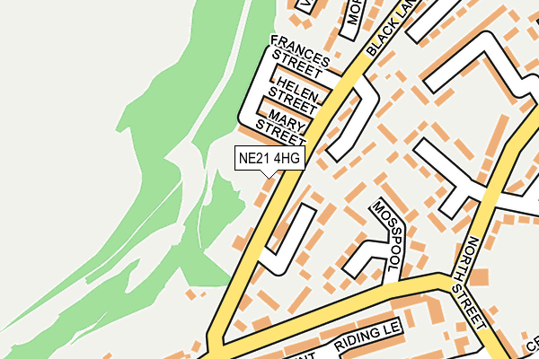 NE21 4HG map - OS OpenMap – Local (Ordnance Survey) NE21 4HG map - OS OpenMap – Local (Ordnance Survey)