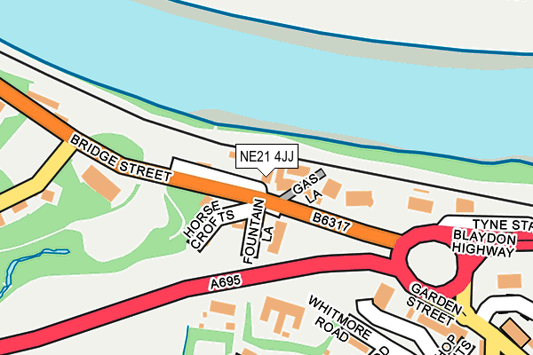 NE21 4JJ map - OS OpenMap – Local (Ordnance Survey) NE21 4JJ map - OS OpenMap – Local (Ordnance Survey)