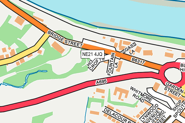 NE21 4JQ map - OS OpenMap – Local (Ordnance Survey) NE21 4JQ map - OS OpenMap – Local (Ordnance Survey)