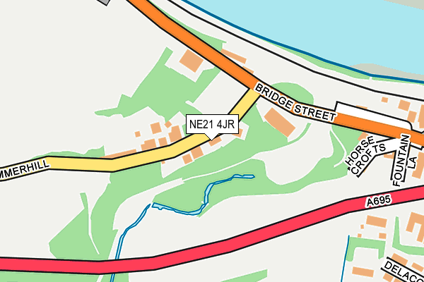 NE21 4JR map - OS OpenMap – Local (Ordnance Survey) NE21 4JR map - OS OpenMap – Local (Ordnance Survey)