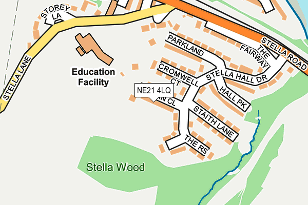 NE21 4LQ map - OS OpenMap – Local (Ordnance Survey) NE21 4LQ map - OS OpenMap – Local (Ordnance Survey)