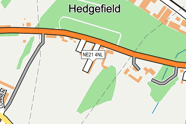 NE21 4NL map - OS OpenMap – Local (Ordnance Survey) NE21 4NL map - OS OpenMap – Local (Ordnance Survey)