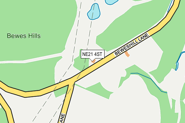 NE21 4ST map - OS OpenMap – Local (Ordnance Survey) NE21 4ST map - OS OpenMap – Local (Ordnance Survey)