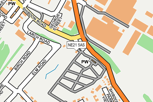 NE21 5AS map - OS OpenMap – Local (Ordnance Survey) NE21 5AS map - OS OpenMap – Local (Ordnance Survey)