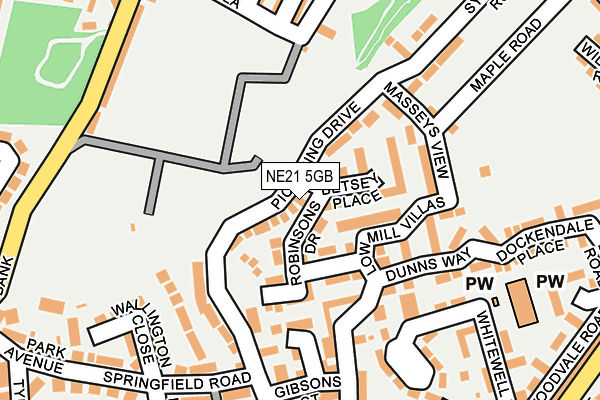 NE21 5GB map - OS OpenMap – Local (Ordnance Survey) NE21 5GB map - OS OpenMap – Local (Ordnance Survey)