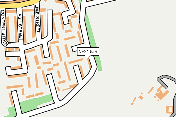NE21 5JR map - OS OpenMap – Local (Ordnance Survey) NE21 5JR map - OS OpenMap – Local (Ordnance Survey)