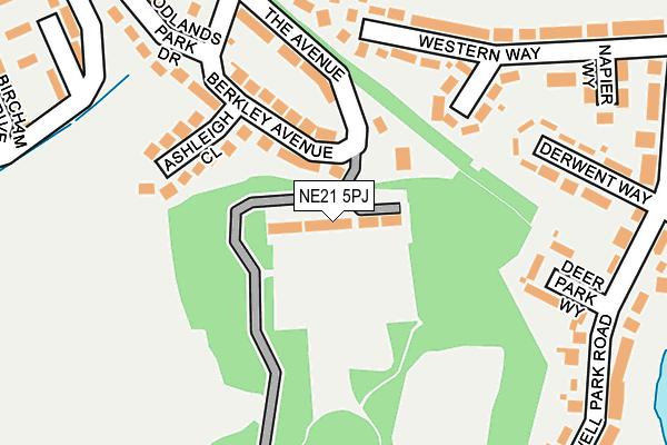 NE21 5PJ map - OS OpenMap – Local (Ordnance Survey) NE21 5PJ map - OS OpenMap – Local (Ordnance Survey)