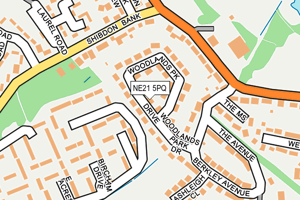NE21 5PQ map - OS OpenMap – Local (Ordnance Survey) NE21 5PQ map - OS OpenMap – Local (Ordnance Survey)