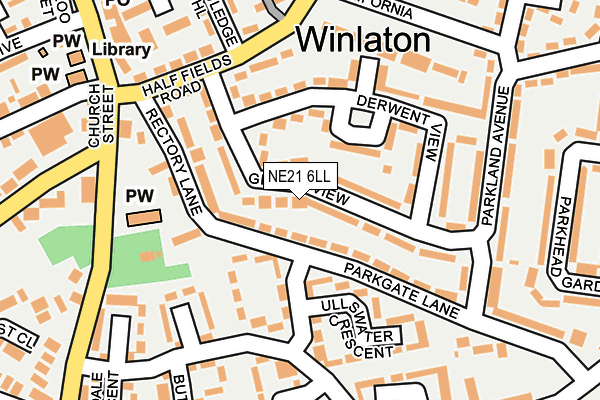 NE21 6LL map - OS OpenMap – Local (Ordnance Survey) NE21 6LL map - OS OpenMap – Local (Ordnance Survey)