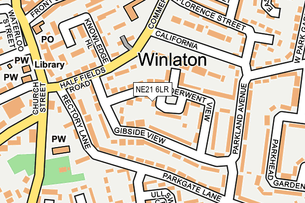 NE21 6LR map - OS OpenMap – Local (Ordnance Survey) NE21 6LR map - OS OpenMap – Local (Ordnance Survey)
