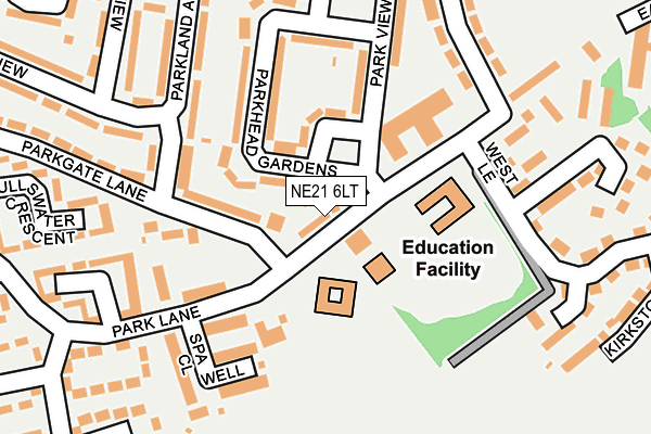 NE21 6LT map - OS OpenMap – Local (Ordnance Survey) NE21 6LT map - OS OpenMap – Local (Ordnance Survey)