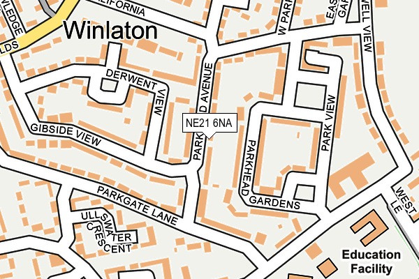 NE21 6NA map - OS OpenMap – Local (Ordnance Survey) NE21 6NA map - OS OpenMap – Local (Ordnance Survey)