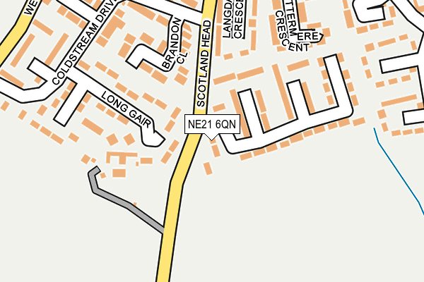 NE21 6QN map - OS OpenMap – Local (Ordnance Survey) NE21 6QN map - OS OpenMap – Local (Ordnance Survey)