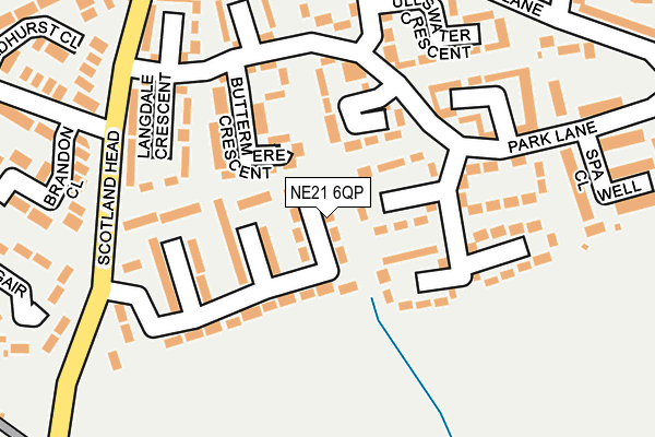 NE21 6QP map - OS OpenMap – Local (Ordnance Survey) NE21 6QP map - OS OpenMap – Local (Ordnance Survey)