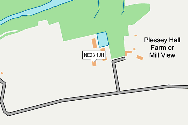 NE23 1JH map - OS OpenMap – Local (Ordnance Survey) NE23 1JH map - OS OpenMap – Local (Ordnance Survey)