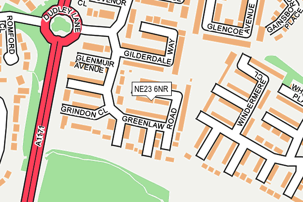 NE23 6NR map - OS OpenMap – Local (Ordnance Survey) NE23 6NR map - OS OpenMap – Local (Ordnance Survey)