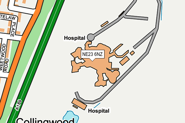 NE23 6NZ map - OS OpenMap – Local (Ordnance Survey) NE23 6NZ map - OS OpenMap – Local (Ordnance Survey)