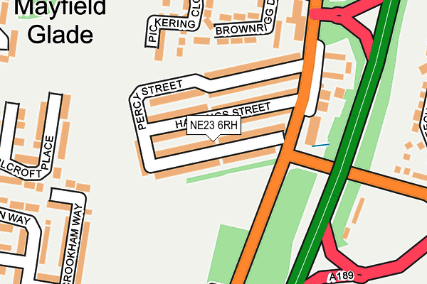 NE23 6RH map - OS OpenMap – Local (Ordnance Survey) NE23 6RH map - OS OpenMap – Local (Ordnance Survey)