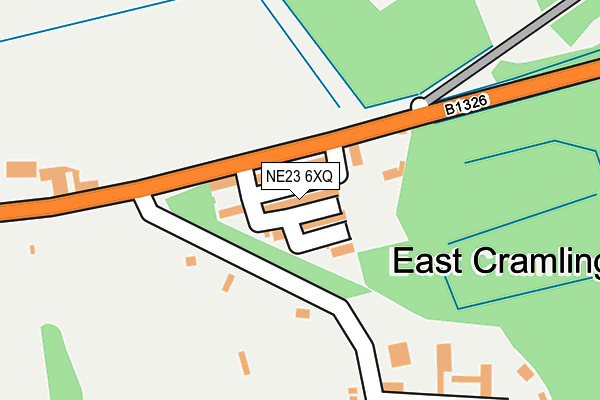 NE23 6XQ map - OS OpenMap – Local (Ordnance Survey) NE23 6XQ map - OS OpenMap – Local (Ordnance Survey)
