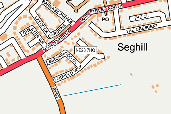 NE23 7HQ map - OS OpenMap – Local (Ordnance Survey) NE23 7HQ map - OS OpenMap – Local (Ordnance Survey)