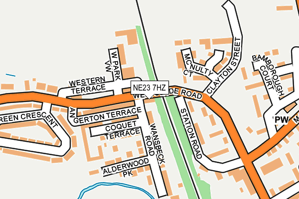 NE23 7HZ map - OS OpenMap – Local (Ordnance Survey) NE23 7HZ map - OS OpenMap – Local (Ordnance Survey)