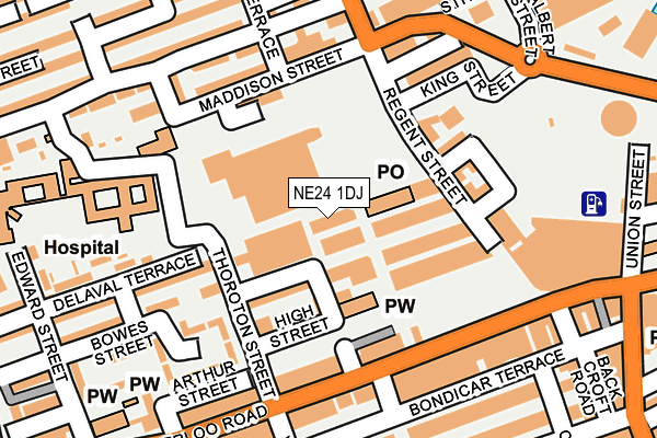 NE24 1DJ map - OS OpenMap – Local (Ordnance Survey) NE24 1DJ map - OS OpenMap – Local (Ordnance Survey)