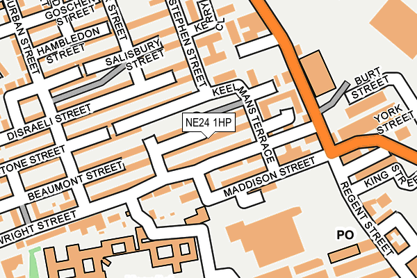 NE24 1HP map - OS OpenMap – Local (Ordnance Survey) NE24 1HP map - OS OpenMap – Local (Ordnance Survey)