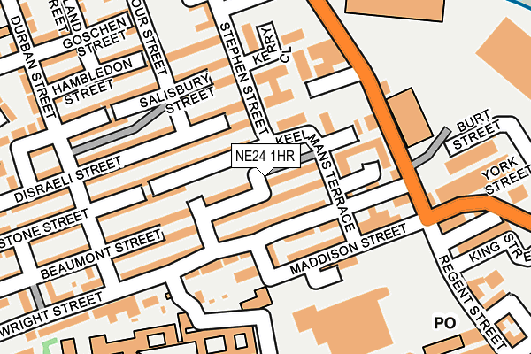 NE24 1HR map - OS OpenMap – Local (Ordnance Survey) NE24 1HR map - OS OpenMap – Local (Ordnance Survey)