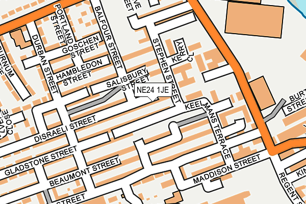 NE24 1JE map - OS OpenMap – Local (Ordnance Survey) NE24 1JE map - OS OpenMap – Local (Ordnance Survey)