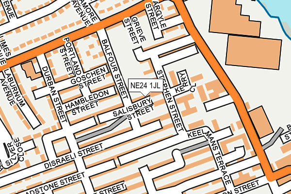 NE24 1JL map - OS OpenMap – Local (Ordnance Survey) NE24 1JL map - OS OpenMap – Local (Ordnance Survey)