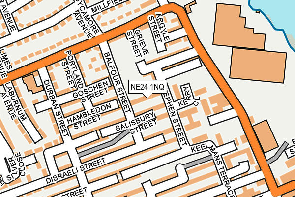 NE24 1NQ map - OS OpenMap – Local (Ordnance Survey) NE24 1NQ map - OS OpenMap – Local (Ordnance Survey)