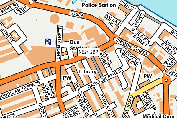NE24 2BP map - OS OpenMap – Local (Ordnance Survey) NE24 2BP map - OS OpenMap – Local (Ordnance Survey)