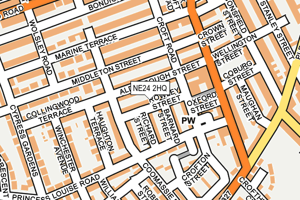 NE24 2HQ map - OS OpenMap – Local (Ordnance Survey) NE24 2HQ map - OS OpenMap – Local (Ordnance Survey)