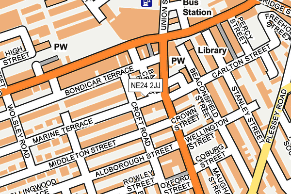 NE24 2JJ map - OS OpenMap – Local (Ordnance Survey) NE24 2JJ map - OS OpenMap – Local (Ordnance Survey)