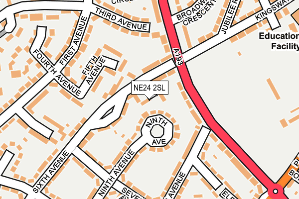 NE24 2SL map - OS OpenMap – Local (Ordnance Survey) NE24 2SL map - OS OpenMap – Local (Ordnance Survey)