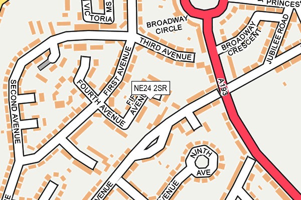 NE24 2SR map - OS OpenMap – Local (Ordnance Survey) NE24 2SR map - OS OpenMap – Local (Ordnance Survey)