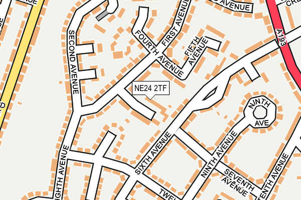 NE24 2TF map - OS OpenMap – Local (Ordnance Survey) NE24 2TF map - OS OpenMap – Local (Ordnance Survey)