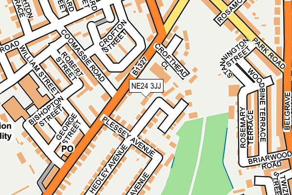 NE24 3JJ map - OS OpenMap – Local (Ordnance Survey) NE24 3JJ map - OS OpenMap – Local (Ordnance Survey)