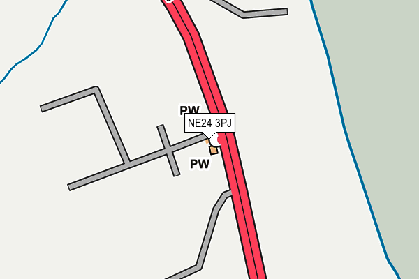 NE24 3PJ map - OS OpenMap – Local (Ordnance Survey) NE24 3PJ map - OS OpenMap – Local (Ordnance Survey)